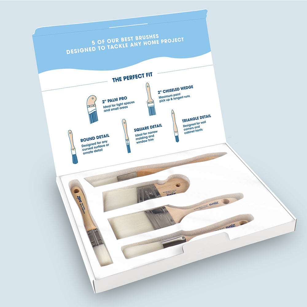 Best of Zibra Paintbrush Kit5 piece wholesalezibra