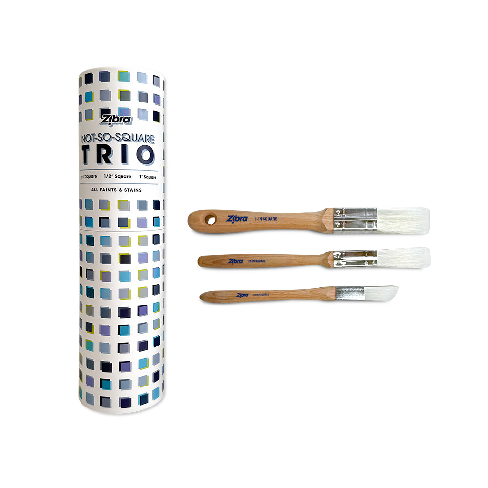 Not-So-Square Paintbrush Trio - Square 3 piece set